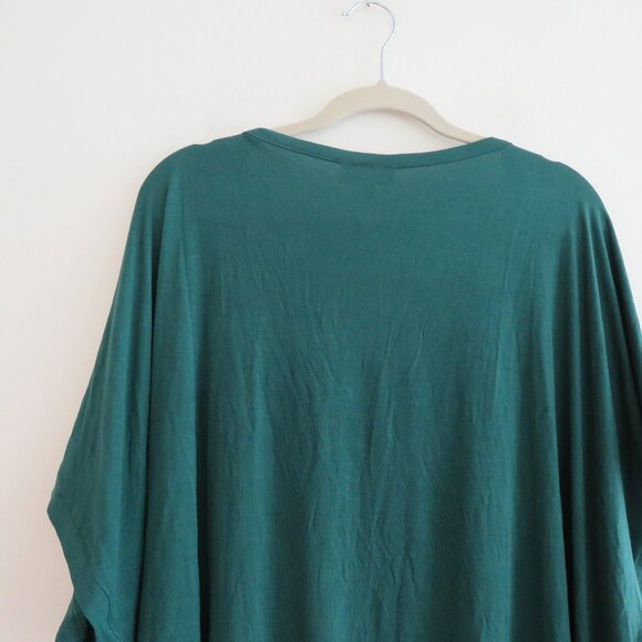 MODCLOTH Kelly Green Tie Front Button Blouse Top Stretch Travel - Size 4X NWOT - Picture 9 of 16